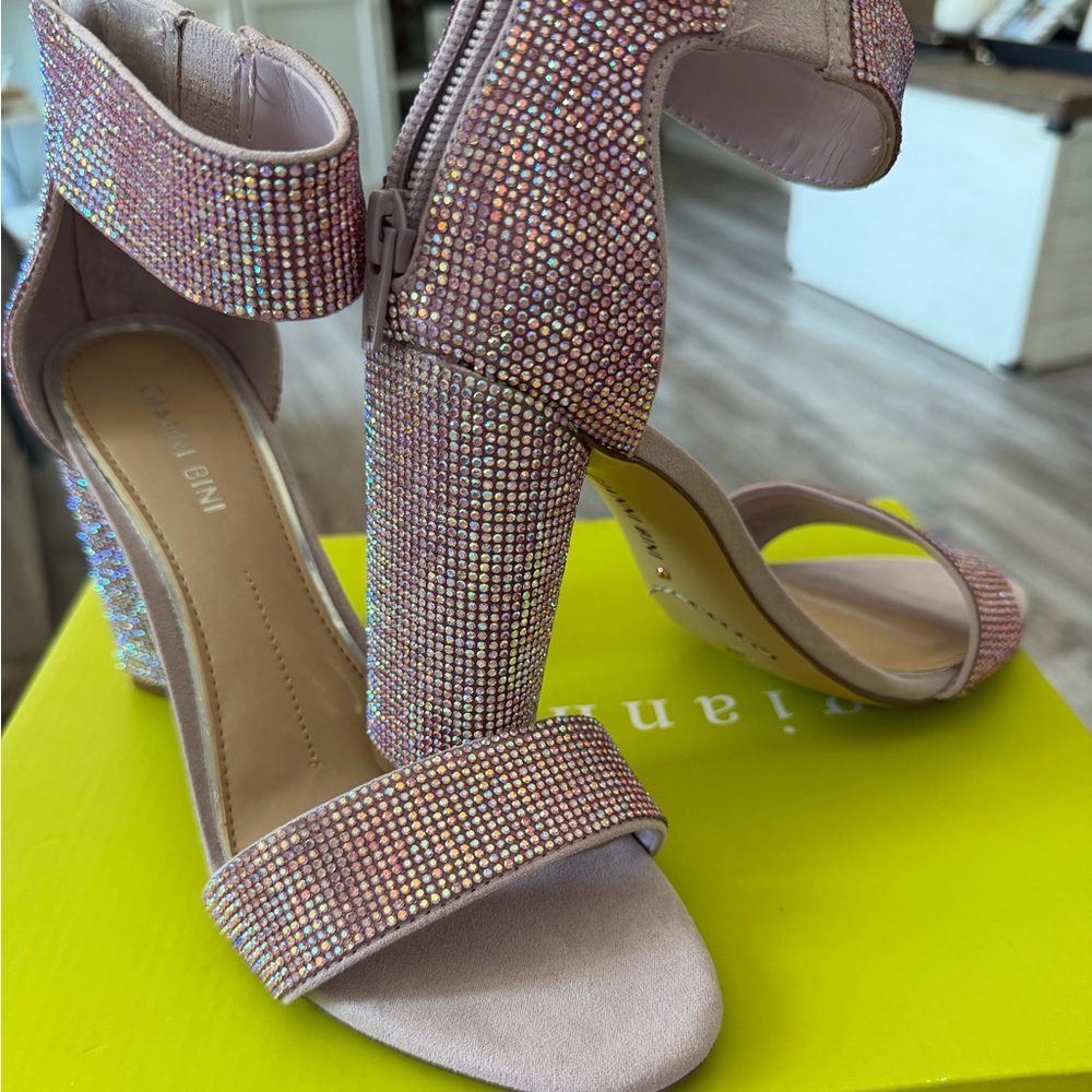Gianni Bini Sparkling Pink Heels